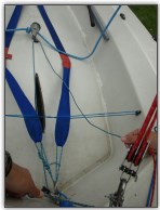 Photo 1, The continuous halyard/retrieval line