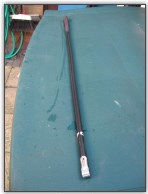 Dinghy Restoration - Straightened tiller extension