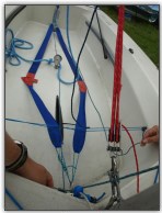 Photo 85, Spinnaker halyard and retrieval line