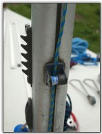 Photo 10, Spinnaker halyard cleat