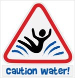 Small Caution Water Logo